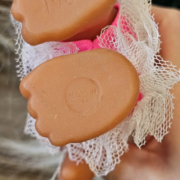 VTG Norfin‎ Troll Doll Ballerina Pink Tutu White Hair W Tag 5400 1986 5 Inches - Picture 10 of 11